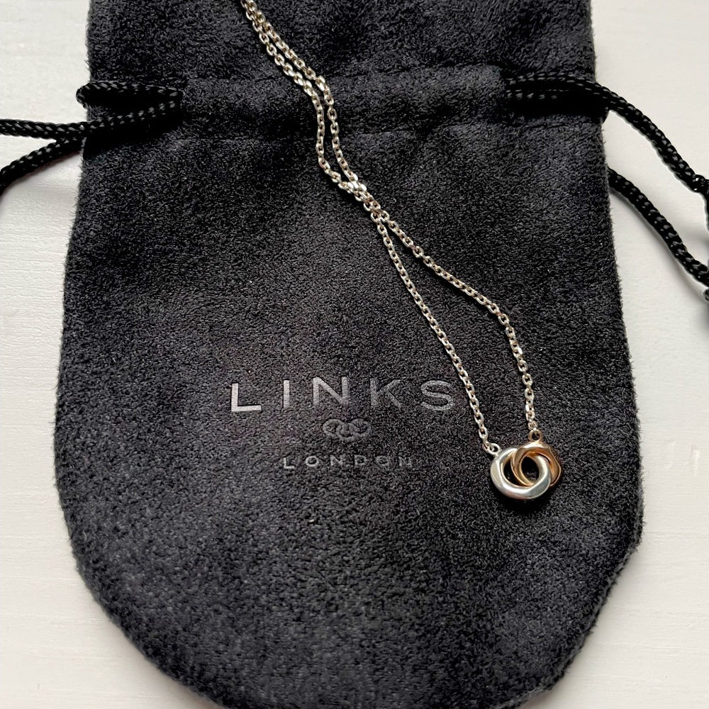 New Links of London Double Ring Necklace